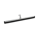 Rubbermaid Commercial Products Standard Floor Squeegee, 22-inch Dual Moss, Silver/Metal, Heavy Duty Rubber Floor Scrubber for Bathroom/Garage/Tile in