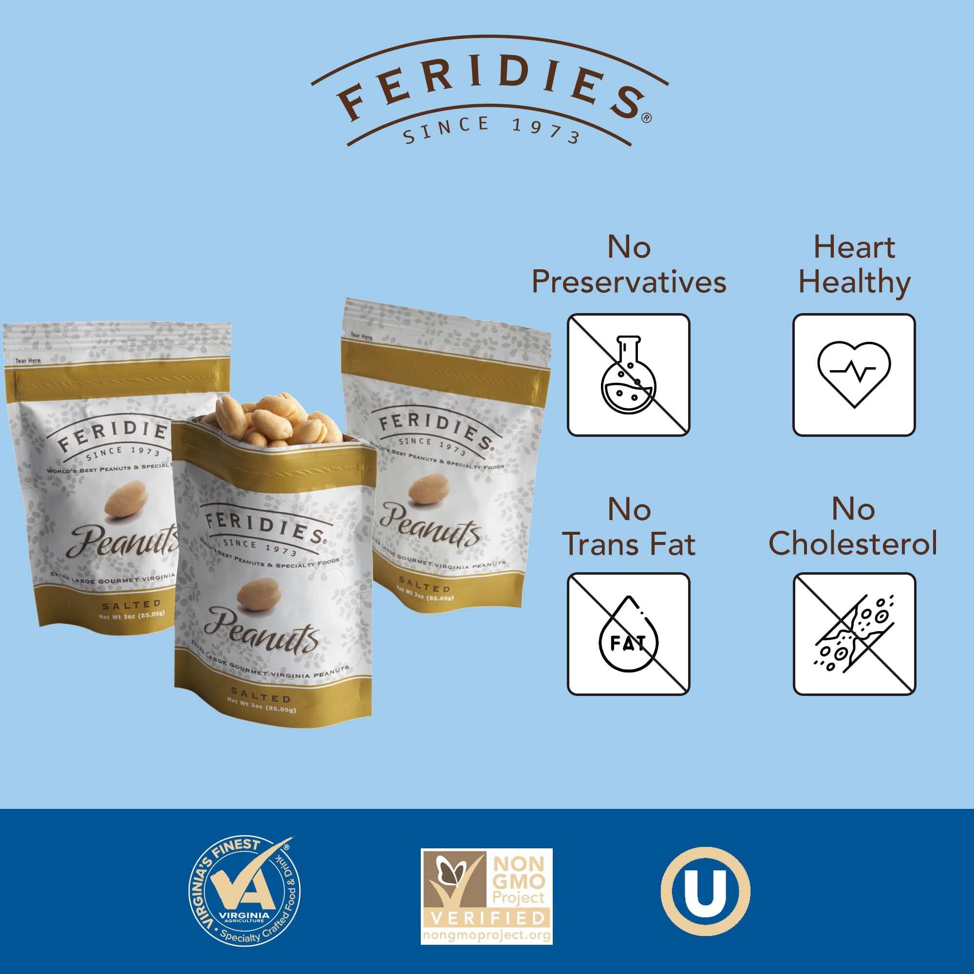 Amazon 10 pack (Value Pack) - 3oz Salted Peanuts