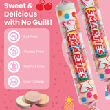 Smarties Candy Mega Rolls - Gluten & Vegan Free - Assorted Flavor Treat - Peanut Free Plant Derived Ingredients - Ideal Halloween Candy - Individually