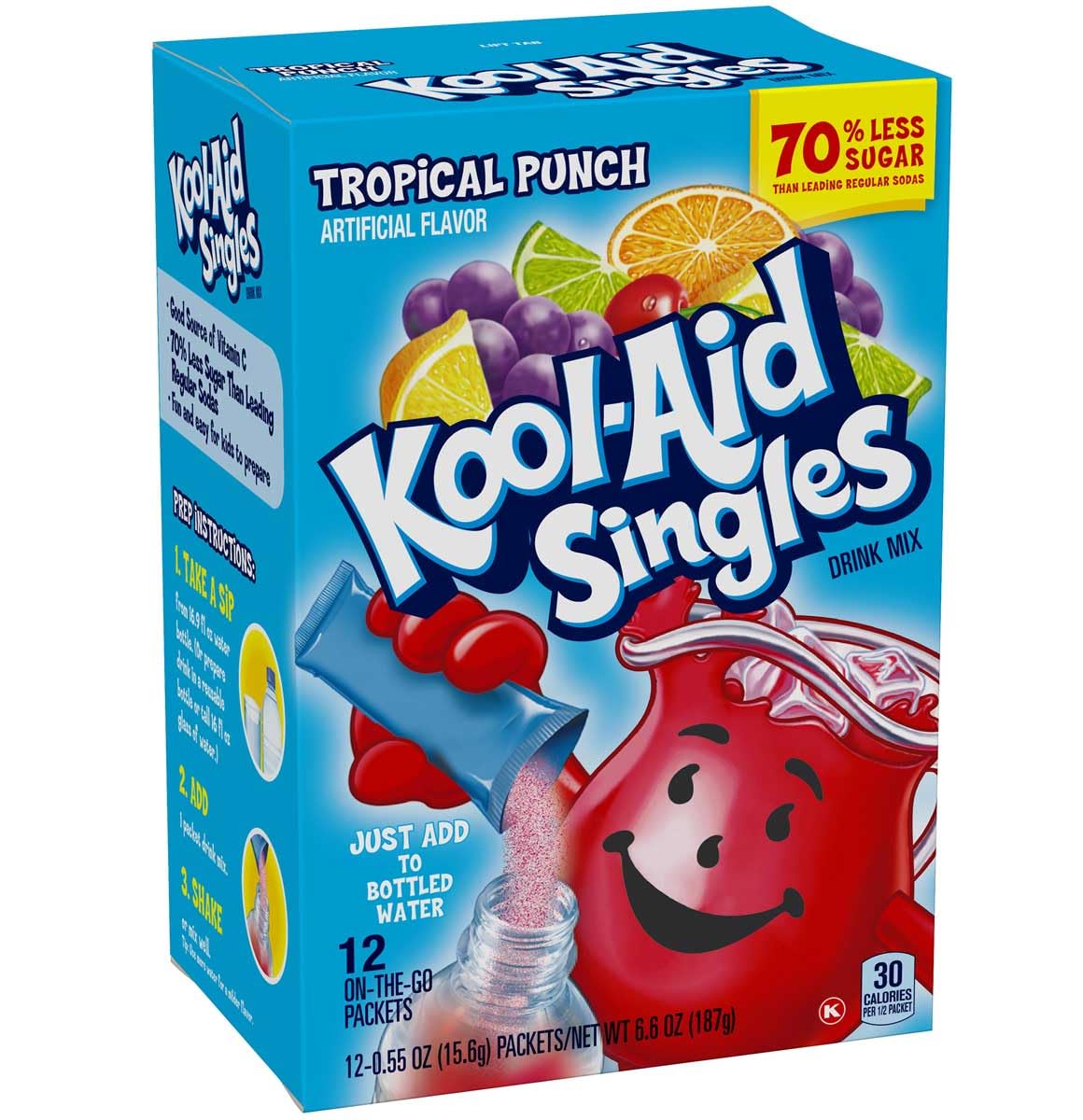Kool-Aid Drink Mix Duo for Beverage Mixing, Flavored Hydration and Water Flavoring, Peach Mango and Tropical Punch, 0.55 Ounce Packets (Variety Pack)