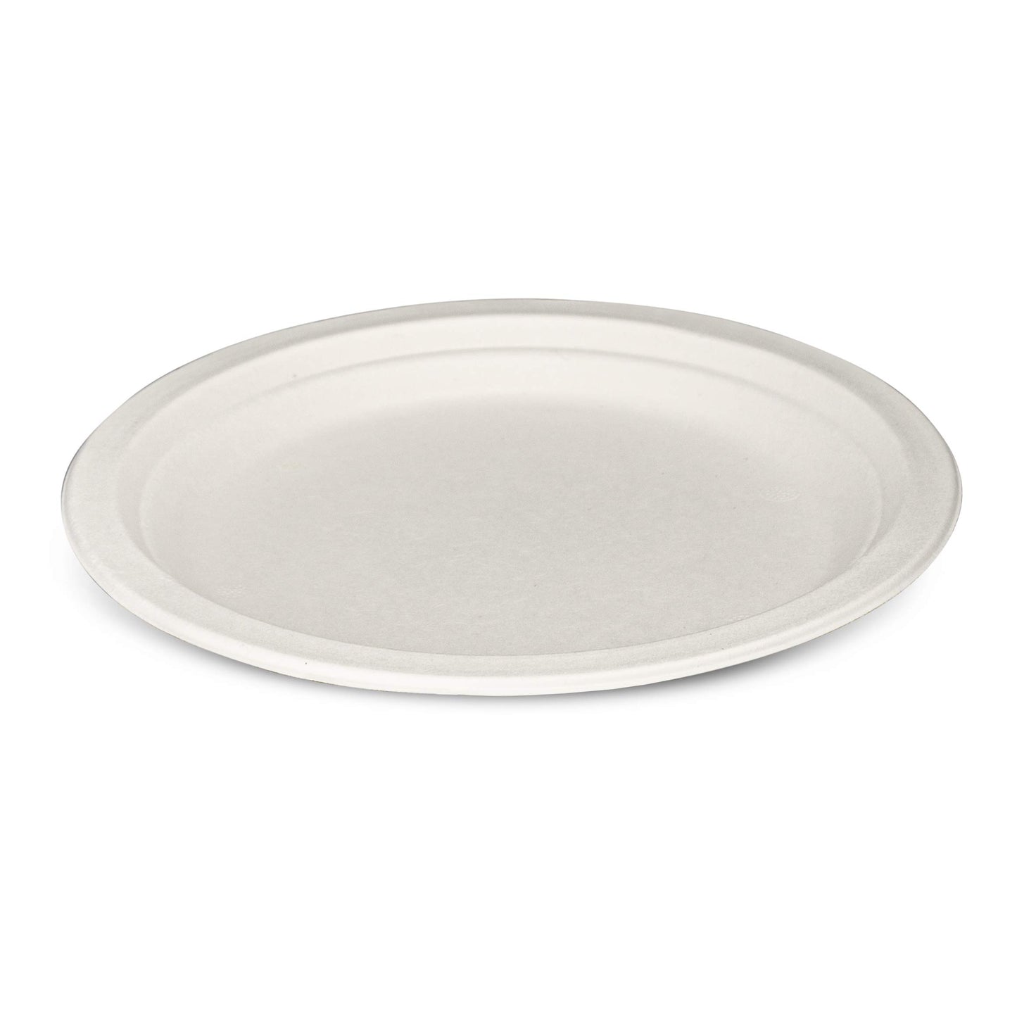 GUSTO 100% Compostable 9 Inch Paper Plates [250 Count] White Heavy Duty Disposable Dinnerware - Sugarcane Bagasse, Eco-Friendly & Biodegradable