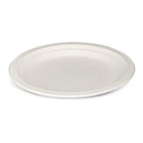 GUSTO 100% Compostable 9 Inch Paper Plates [250 Count] White Heavy Duty Disposable Dinnerware - Sugarcane Bagasse, Eco-Friendly & Biodegradable