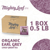 Mighty Leaf Organic Earl Grey Tea - 100 Count Whole Leaf Tea Pouches - Black Tea with Bergamot - Premium Caffeinated Tea Bags - USDA Organic Certified