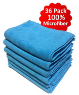 AllGuard Microfiber Cleaning Cloths - 36-Pack Reusable & Washable Microfiber Towels for Cars, Multi-Purpose Cleaning Rags, Kitchen Cloths for Home