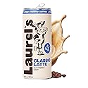 Laurels Coffee Classic Vanilla Latte Ready to Drink, Canned Iced Coffee Beverage with Organic A2 Milk, Smooth Vanilla Flavor, 80mg Caffeine, On-the-Go