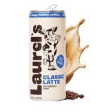 Laurels Coffee Classic Vanilla Latte Ready to Drink, Canned Iced Coffee Beverage with Organic A2 Milk, Smooth Vanilla Flavor, 80mg Caffeine, On-the-Go