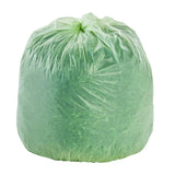 Stout by Envision Compostable Trash Bags, 32 Gallon 33" x 48", 50 Bags Per Case, ASTM6400, Green Bags, Made in America (E3348E85)