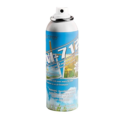 NI-712 Clothesline Fresh Odor Eliminator Spray - (1 Can) - Industrial-Strength Deodorizer, Fine-Mist Air Freshener, Long-Lasting Fragrance Spray