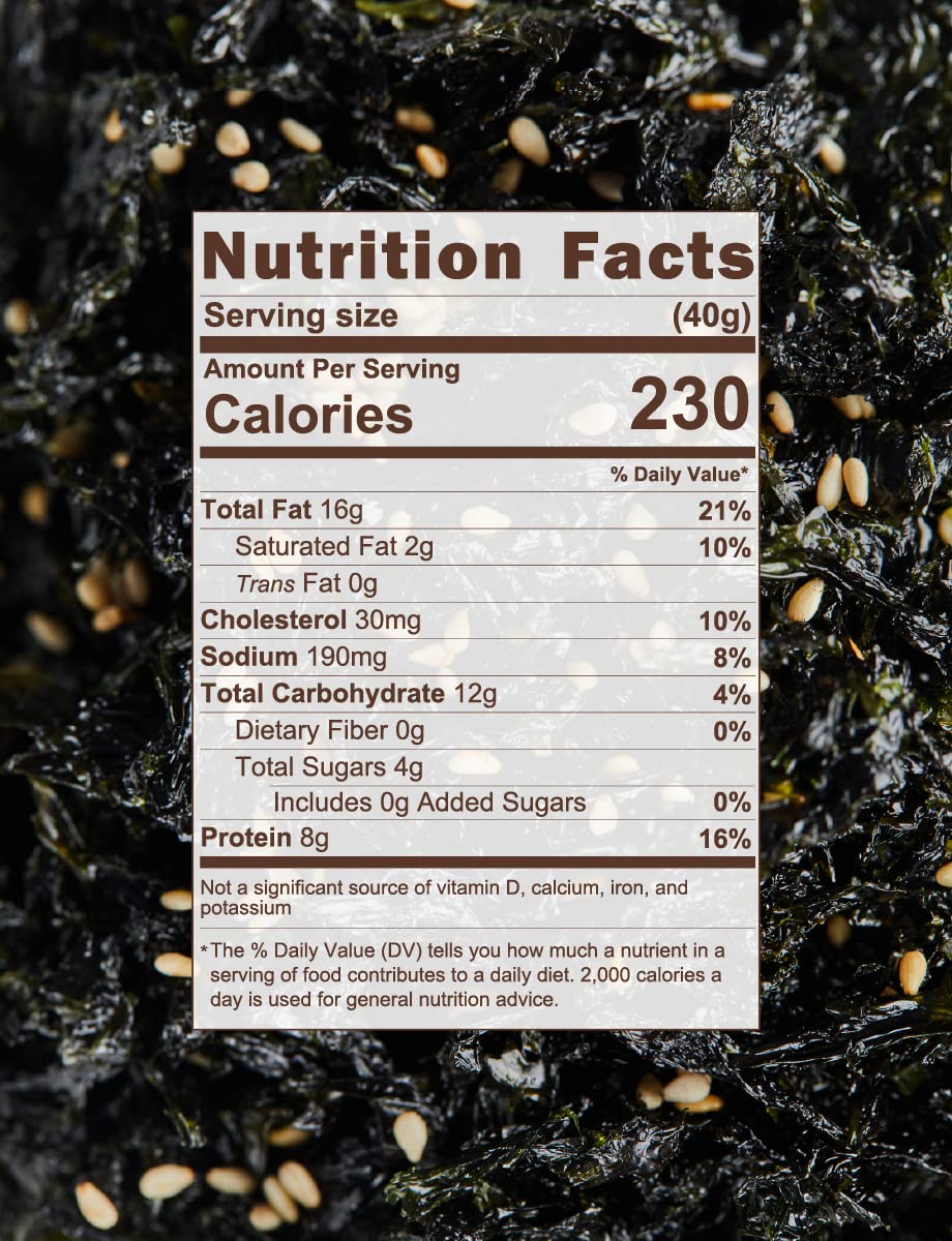 (1+1)Roasted Korean Seaweed Flakes Low-salted Seaweed Flakes ForKids Seasoned Seaweed with Anchovy - Korean Rice Seasoning for Rice Balls & Bibimbap