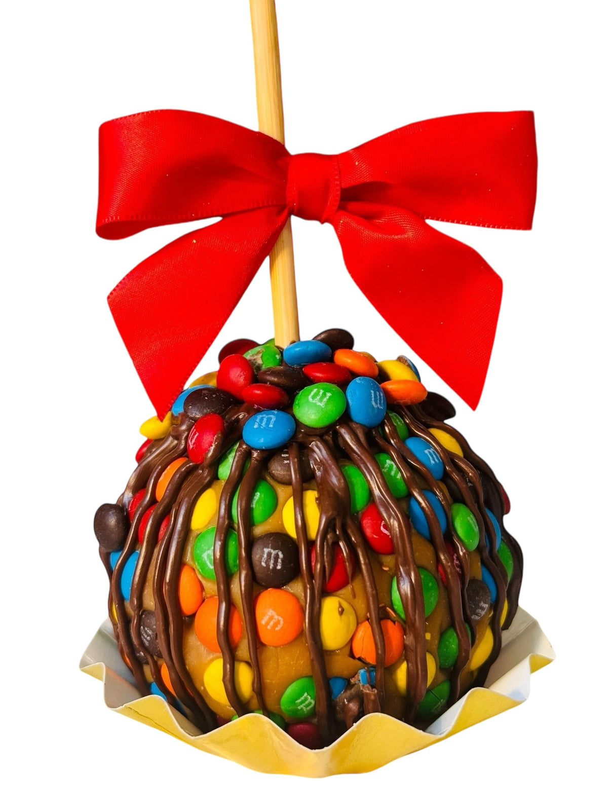 Gourmet Caramel Apples Gift Pack, Set of 3 (All M&M and Chocolate)