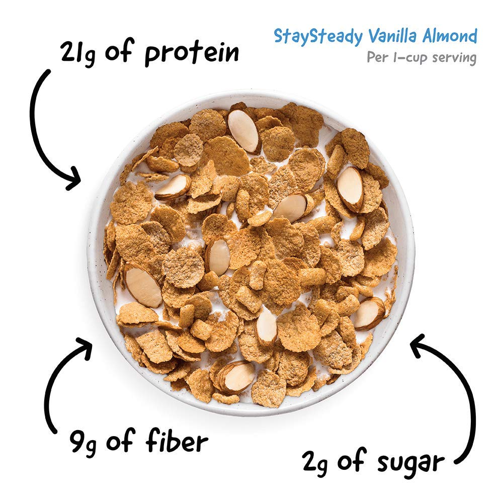 Nutritious Living StaySteady, Vanilla Almond Cereal, 10 oz