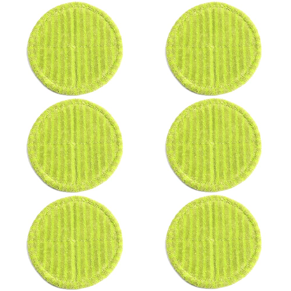 Chuancheng Cordless Electric Rotary Mop Replacement Cleaning Pads for Elicto ES-200, ES-330, ES-430, ES-530 (Pack of 6)