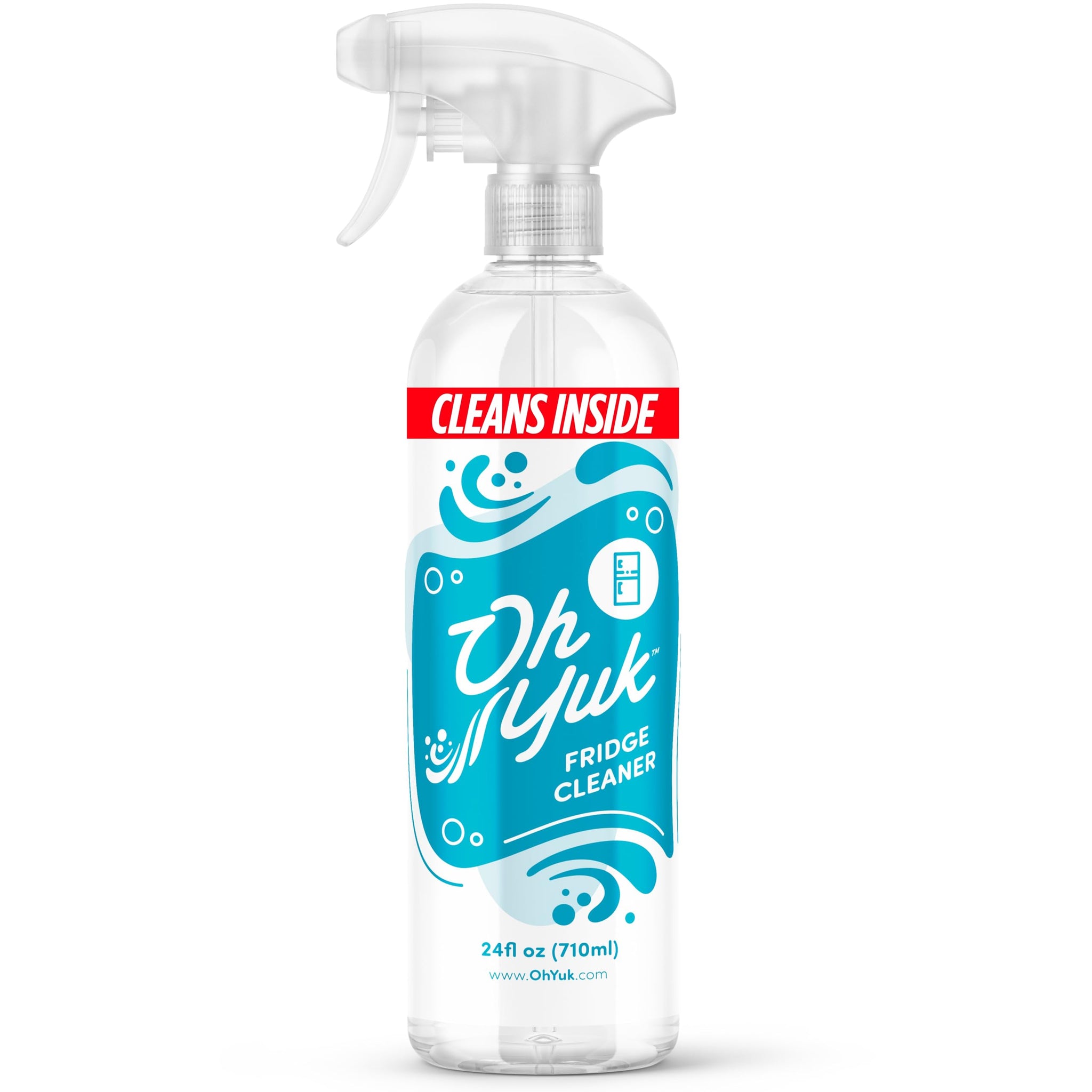 Oh Yuk Fridge Cleaner - Cleans Inside Refrigerator for Spotless, Food-Contact Safe Surfaces | Biodegradable, Vegan, Cruelty-Free | Effortlessly Lifts