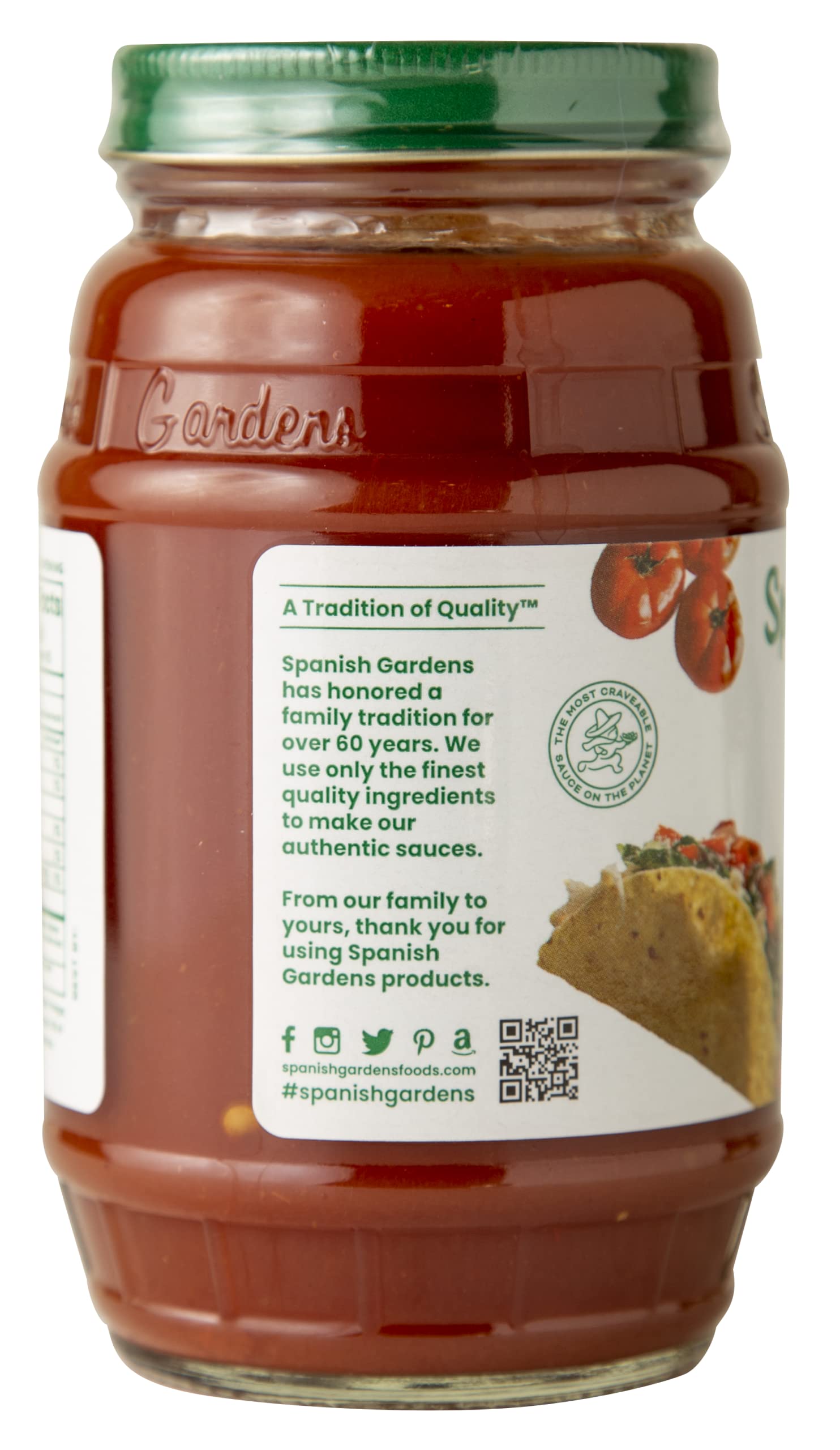 Spanish Gardens Mild Taco Sauce (6 Pack) - Mild Sauce for Authentic Mexican Food - Original Family Recipe for Tex Mex Food (11.5 oz)