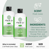 Mist N' Go by OMAZE Bathroom Odor Spray for Toilet Spray Refill Bottle - Multitasking Toilet Spray - Bathroom Spray Odor Eliminator for Strong Odors |