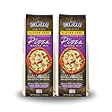 DeLallo Gluten Free Flour Pizza Kit, 17 Oz Bag, (2 Pack), All Purpose Pizza Dough Mix for Baking Crust, Bread and Calzones, Vegan, Dairy Free
