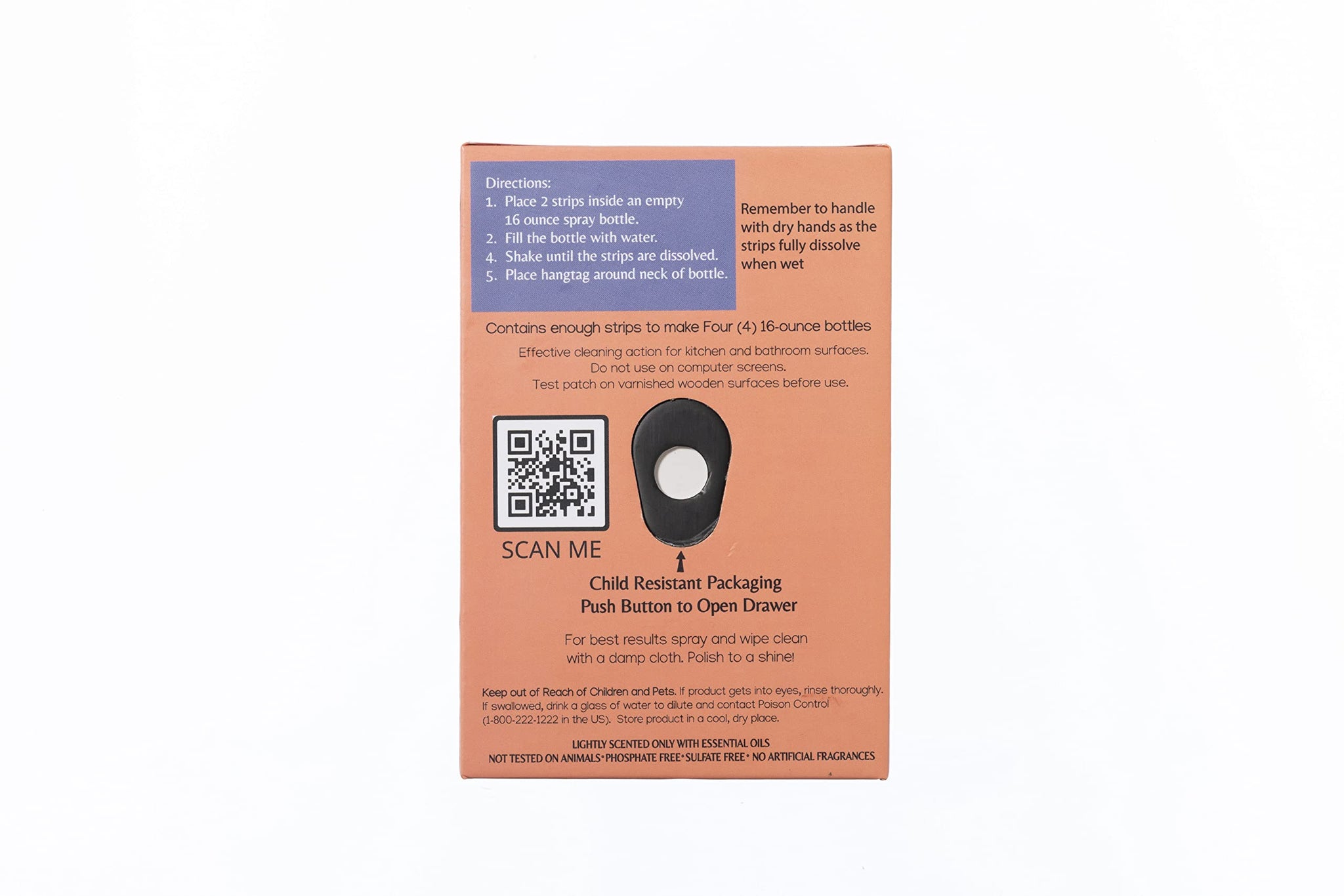 Nantucket Footprint Multisurface All Purpose Cleaner Refill Strips | Zero Waste Concentrated Cleaner (1)