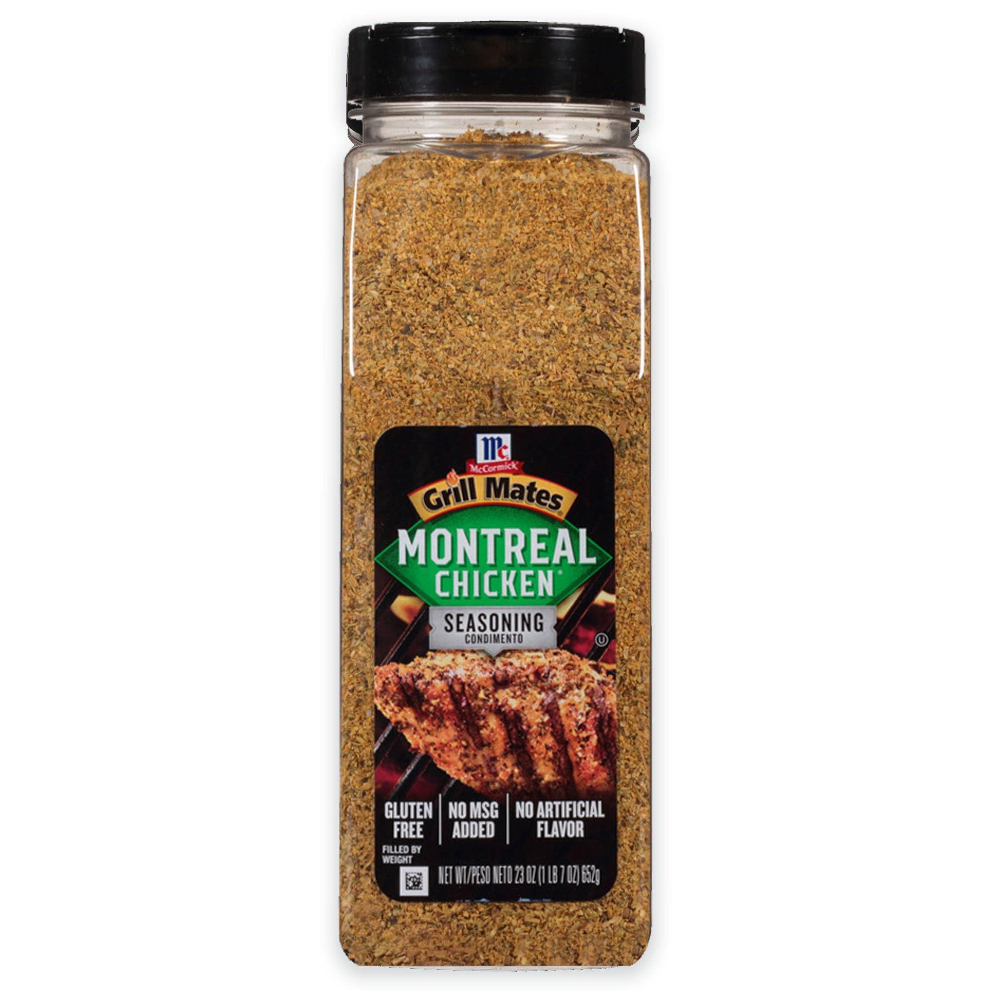 McCormick Grill Mates Montreal Chicken Seasoning, 23 oz - One 23 Ounce Container of Montreal Chicken Seasoning with Blend of Garlic, Onion, Black