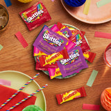 SKITTLES Original, Wild Berry & STARBURST Original and FaveReds Fun Size Chewy Candy Variety Pack, Party Size, 20.13 Oz Bulk Candy