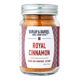 Burlap & Barrel Royal Cinnamon - Intense Sweetness & Spiciness of Vietnamese Cinnamon Powder & Spice - As seen on Shark Tank - 1.8oz Glass Jar