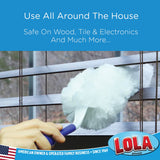LOLA 360 Duster Starter Kit, Includes 1 Handle w/ 5 Duster Refills, Dust-Catching Fibers, Ergonomic Handle, Comparable to Other 360 Dusters