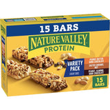 Nature Valley Protein Bars Variety Pack, Gluten Free Chewy Granola Snack Bars, 10g Protein, Peanut Butter Dark Chocolate, Salted Caramel Nut, Peanut