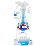 Clorox Glass Cleaner Cleaning Kit, 1 Reusable Bottle Plus 2 Refill Cartridges, Multi-Surface Cleaner, Home Cleaning Kit, 3 Piece Set