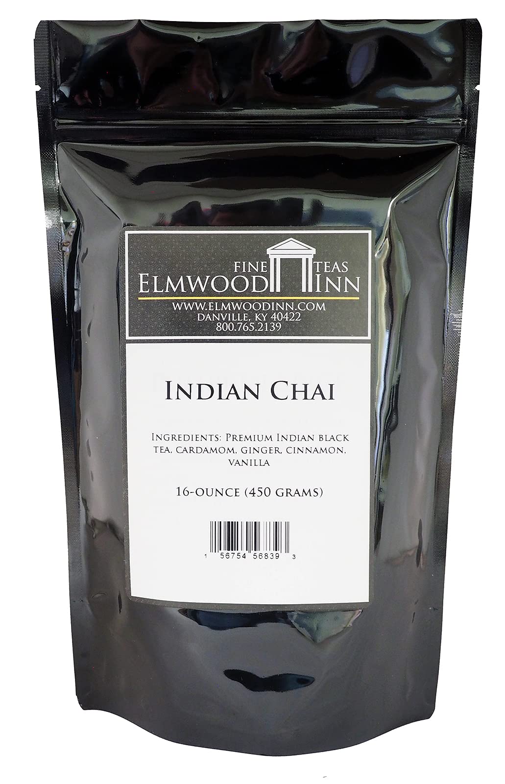 Elmwood Inn Fine Teas, Indian Chai Black Tea, 16-Ounce Pouch