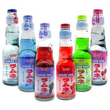 Shirakiku Ramune Variety pack, 6 Count, 6.76 Fl Oz Glass Bottles, Japanese Carbonated Soft Drink