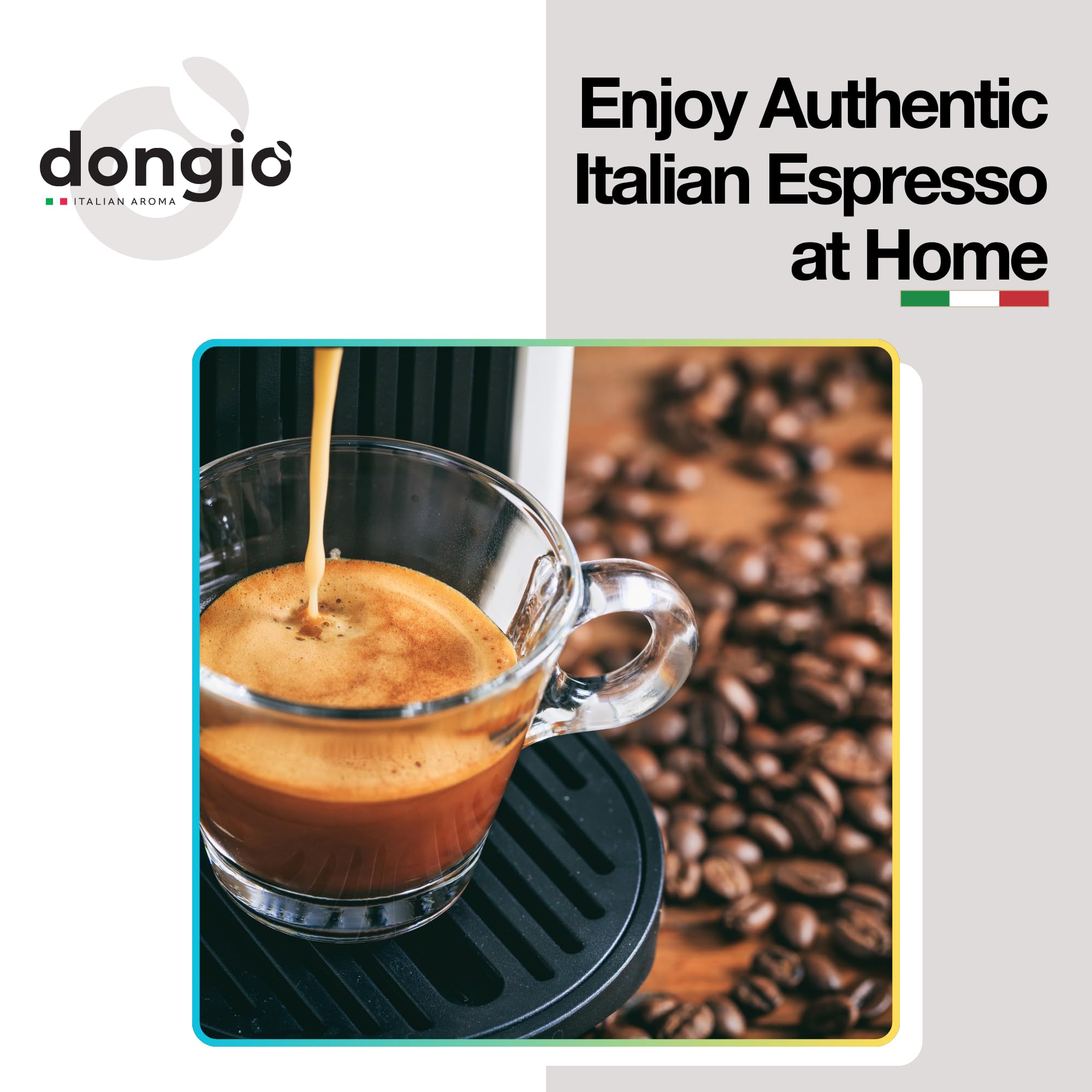 Dongiò Caffè Variety Pack whole bean coffee, 3 bags of 2.2 lbs - 100% blended and roasted in Italy (light, medium and dark roasts)