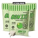 Blow It - Caffeinated Xylitol Gum - Intensified Energy and Focus Boost Effect - Green Coffee Bean Infused Sugar Free Gum - Zapple Flavor - 3-Pack (30