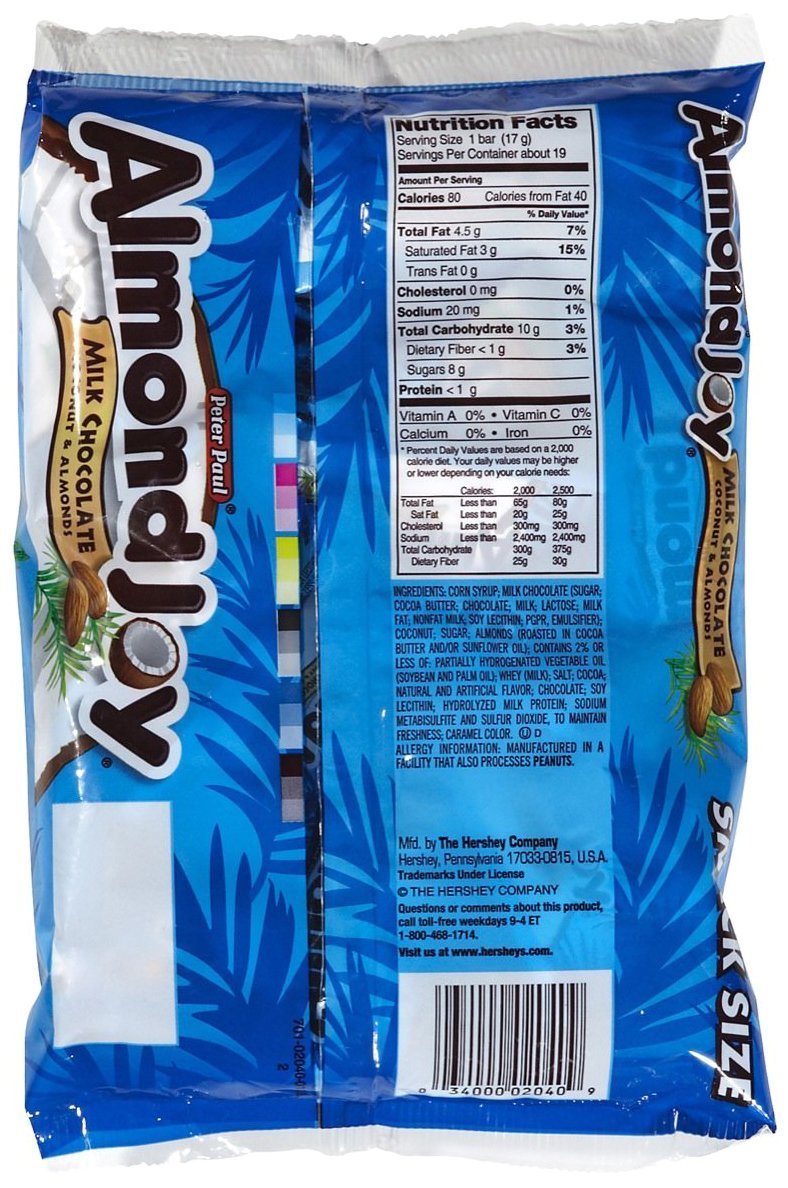 Almond Joy Snack Size Bars - 11.3 oz - 3 pk