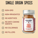 Burlap & Barrel Sun-Dried Tomato Powder - Add Deep Umami & Savory Tanginess to Dishes - for Popcorn, Fried Chicken, Sauces & Salads - As seen on Shark