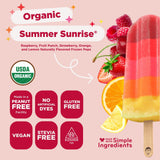 JonnyPops Organic Summer Sunrise Frozen Pops 8ct