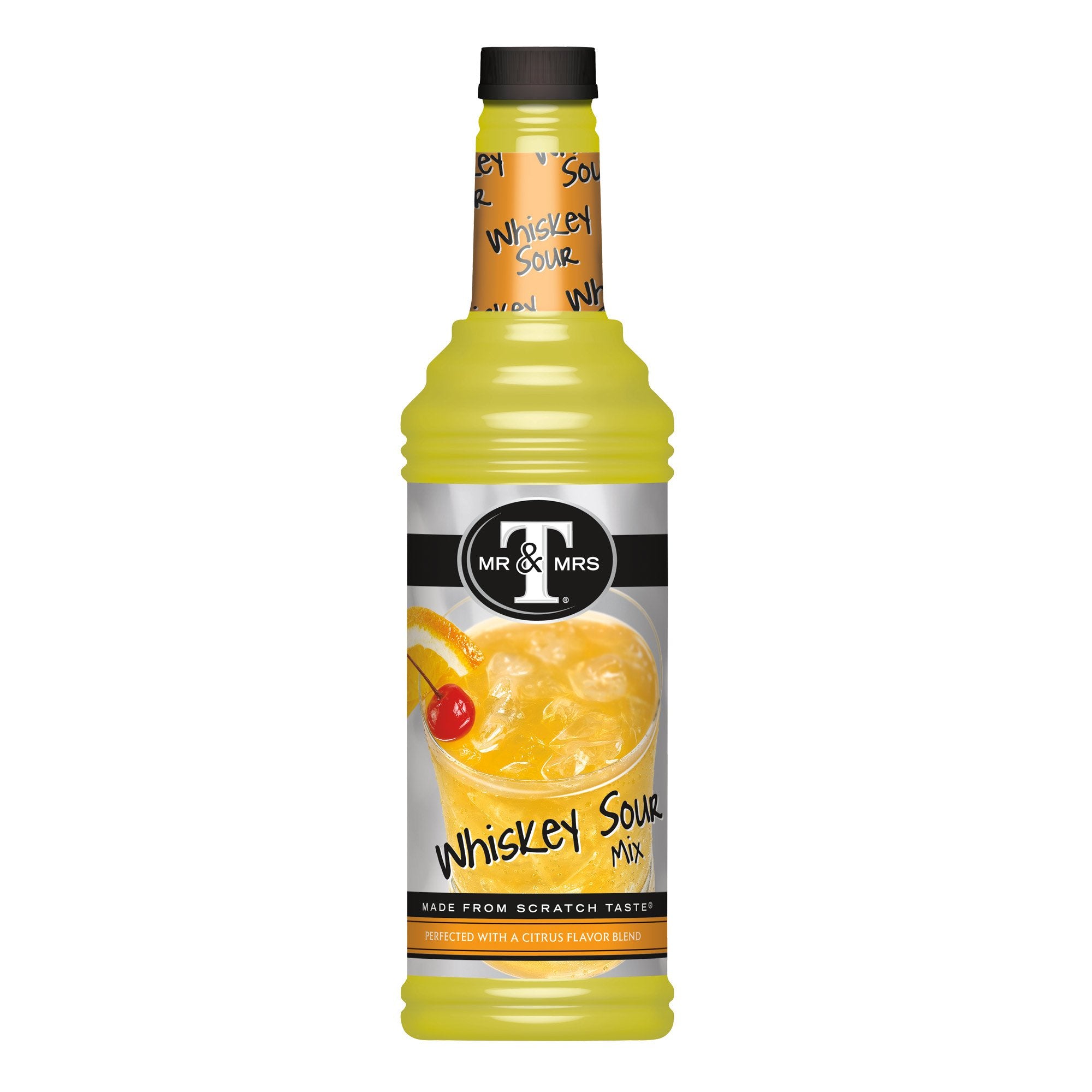 Mr. & Mrs. T Whiskey Sour Mix, 33.81-Ounce Bottles (Pack of 6)