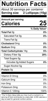 Dr. John's Healthy Sweets Fresh Fruit Lollipops with Zero Sugar, Dye-Free, Plant Based, Keto Friendly, 60 Count, 1 LB Bag
