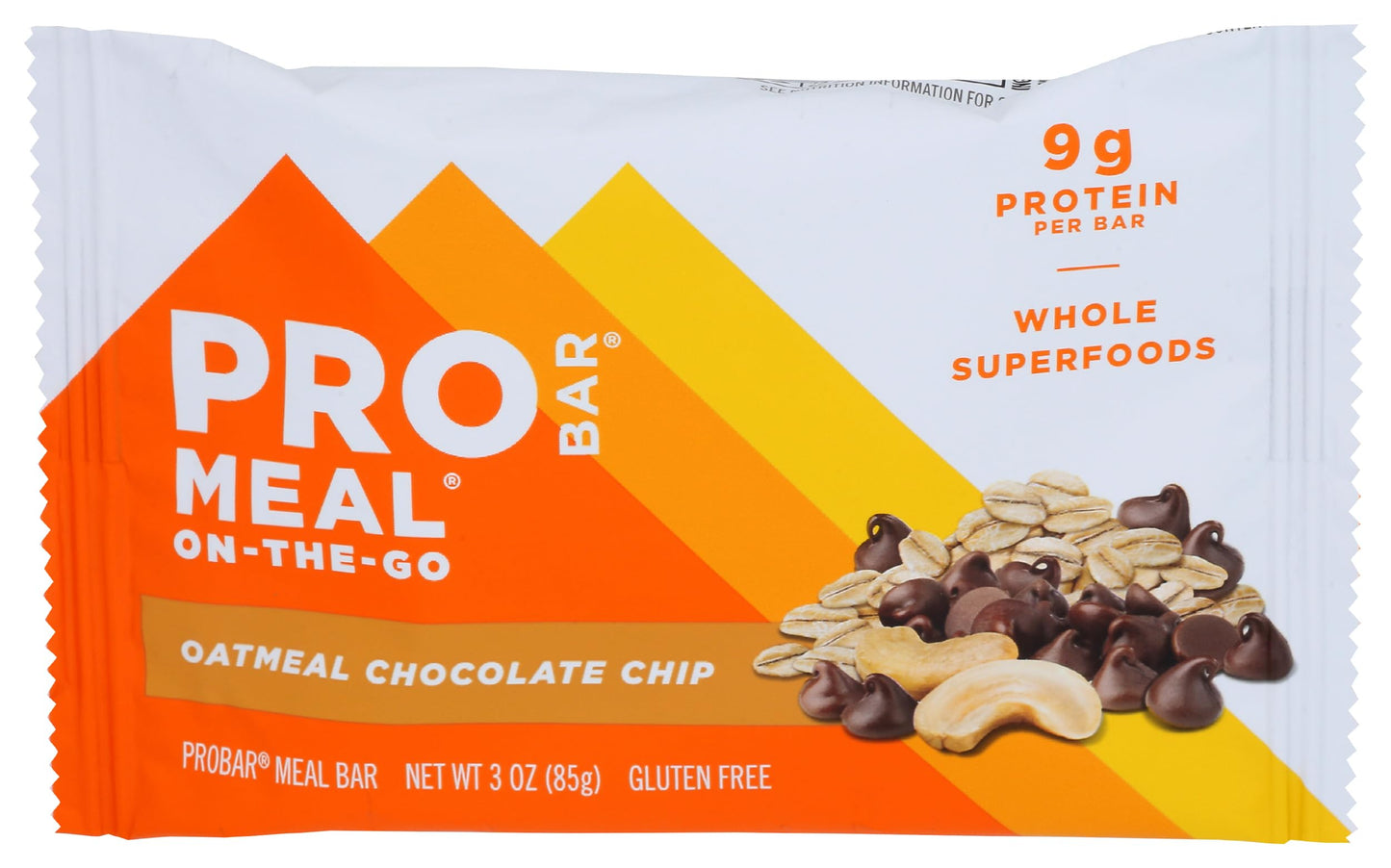 Probar, Bar Meal Oatbar Chocolate Chip, 3 Ounce