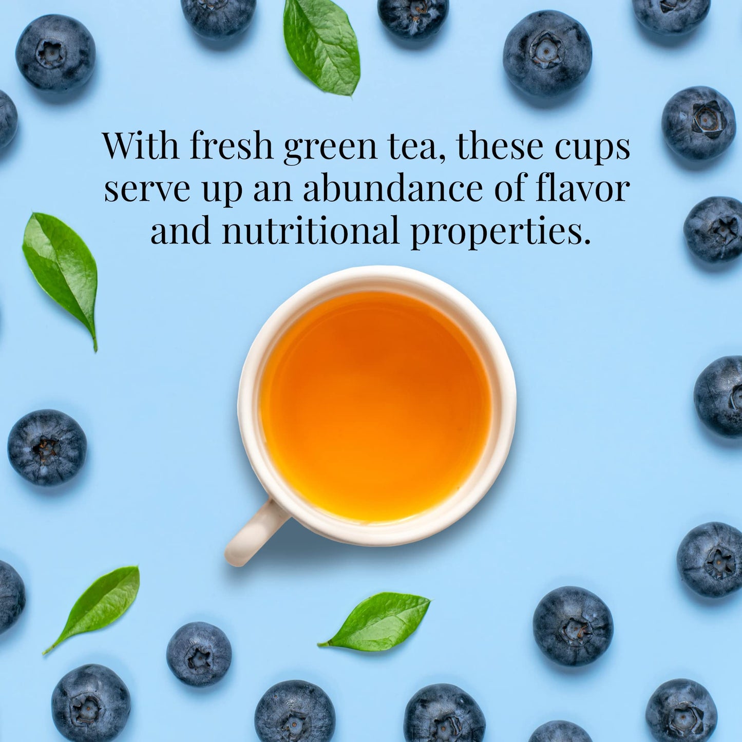 The Republic of Tea Blueberry Green Superfruit Tea, 50 Tea Bag Tin