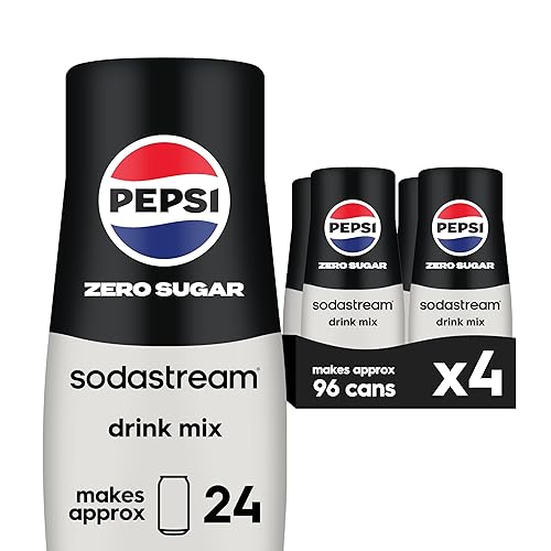 SodaStream® Pepsi® Zero Sugar Beverage Mix (440ml, Pack of 4)