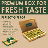 Baklava Style Turkish Delight with Chocolate and Pistachio - Soft Lokum Candy, Gourmet Turkish Sweets Gift Box, Delicias Turcas, 17.6 oz (500g)