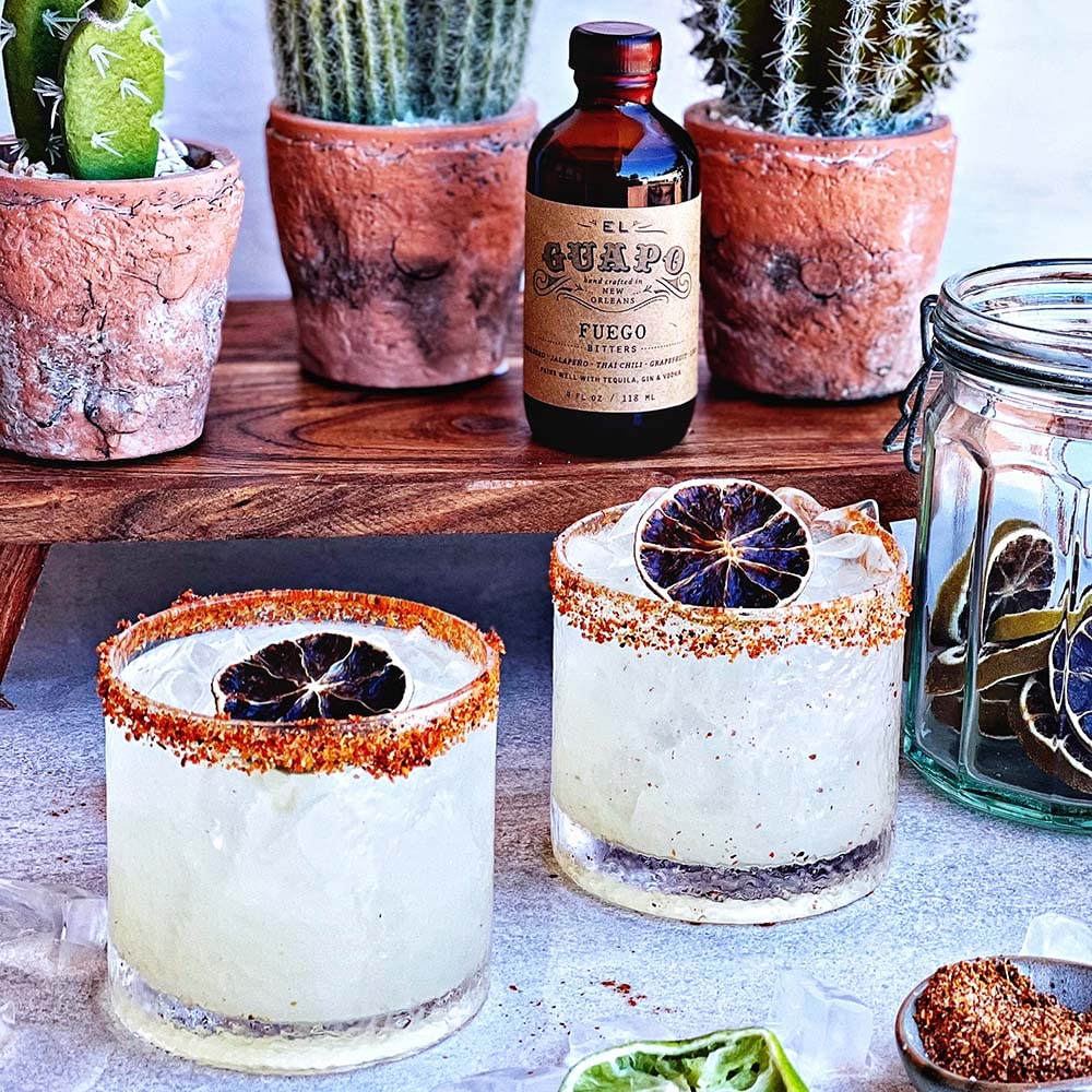 El Guapo Fuego Bitters 4 Fl Oz Bottle - Award Winning Tex-Mex Cocktail - Mixologists and Cocktail Enthusiasts - Elevate Drink Experience - Habanero