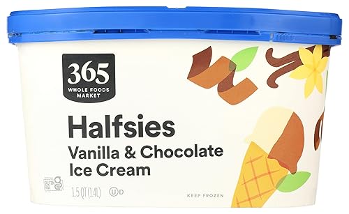 365 by Whole Foods Market Half Vanilla Half Chocolate Ice Cream, 1.5 QT