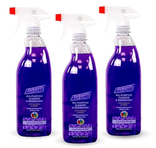 La's Totally Awesome All-Purpose Cleaner Spray, Lavender Burst, Plant-Derived Formula Perfect for Most Counters, Sinks, Appliances and More, 32 Fl Oz