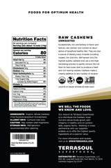 Terrasoul Superfoods Organic Raw Cashews, 4 Lbs (Pack of 2), Premium Quality for Snacking, Baking, and Culinary Creations