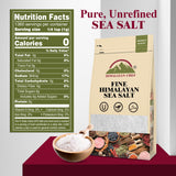 Himalayan Chef Sea Salt, All-Natural Fine Grain, 192 Ounce Sea Salt, Non-Iodized, No Additives, Unrefined Mineral Salt for Daily Cooking, 3 lbs/Each