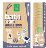 Green Llama Bathroom Cleaner Refill 8-Pack: Certified Compostable Packaging, Eco-Friendly & Sustainable Natural Cleaning Solution for a Sparkling