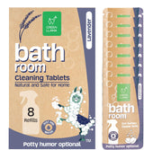 Green Llama Bathroom Cleaner Refill 8-Pack: Certified Compostable Packaging, Eco-Friendly & Sustainable Natural Cleaning Solution for a Sparkling