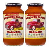 Hoboken Farms Marinara Sauce - No Sugar Added, Non-GMO, Preservative-Free, Low Carb, Keto - Better For You Pasta Sauce! (25 Fl Oz, Pack of 2)
