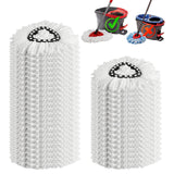 20 Pack Spin Mop Replacement Heads,100% Microfiber Mop Heads Replacements Compatible with OCeda Easywring 1-Tank System,Spinning Mop Replace Head