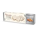 Nougat Sheets Almond Turron Thins, 12 Individually Wrapped Traditional Almond Turron Almond Thins By El Almendro
